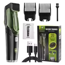 Steel Habbits™ No‑Mess Vacuum Beard Trimmer
