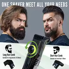 Steel Habbits™ No‑Mess Vacuum Beard Trimmer