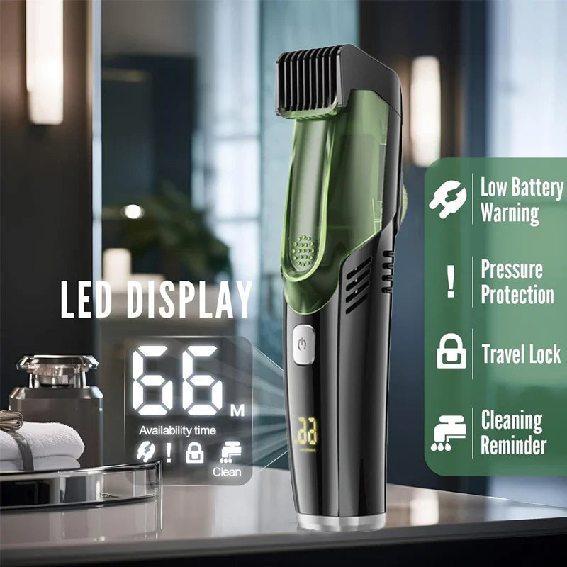 Steel Habbits™ No‑Mess Vacuum Beard Trimmer